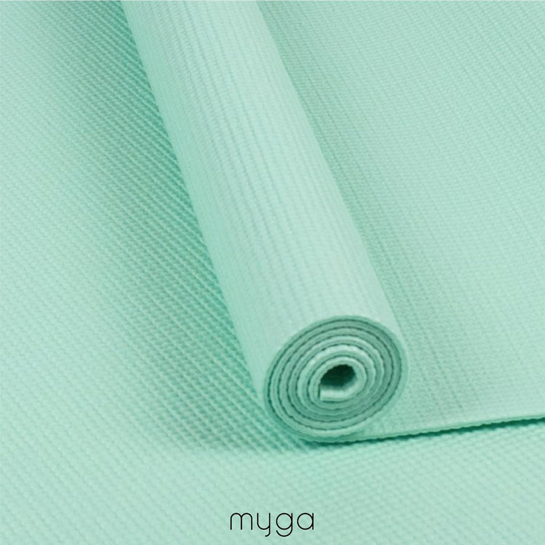 Myga Einsteiger-Yogamatte | Rutschfest &amp; Leicht zu tragen – 4 mm Dicke | Ideal für Yoga, Pilates, Me