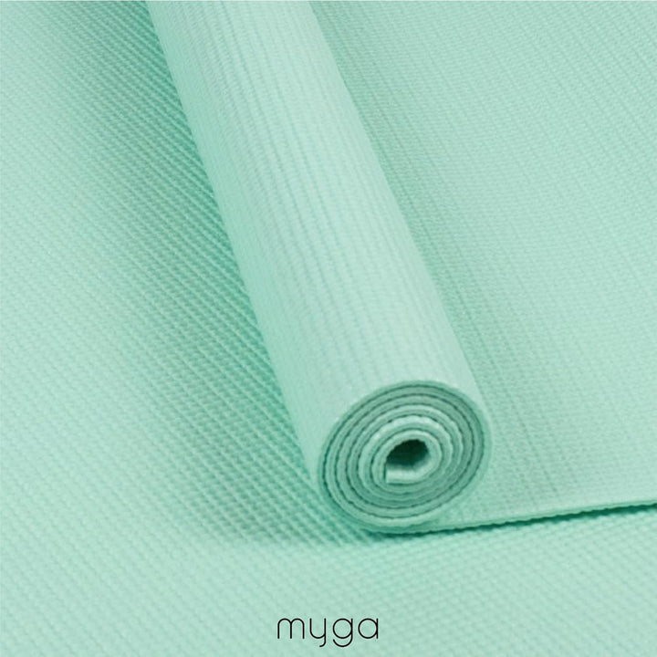 Myga Einsteiger-Yogamatte | Rutschfest &amp; Leicht zu tragen – 4 mm Dicke | Ideal für Yoga, Pilates, Me