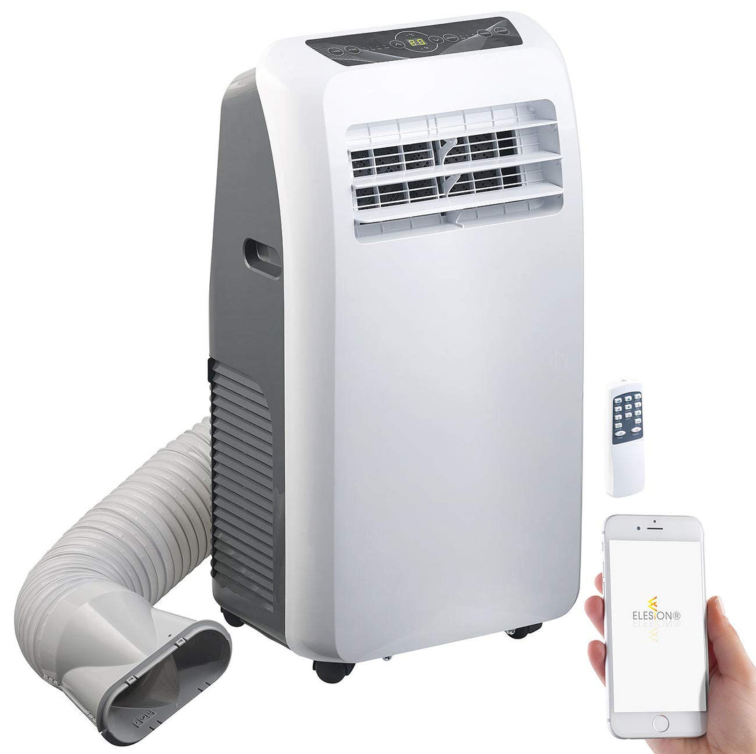 Sichler Haushaltsgeräte Mobile Klimaanlage: Klimaanlage, Heiz-Funktion, 12.000 BTU/h, 3.500 W, WLAN,