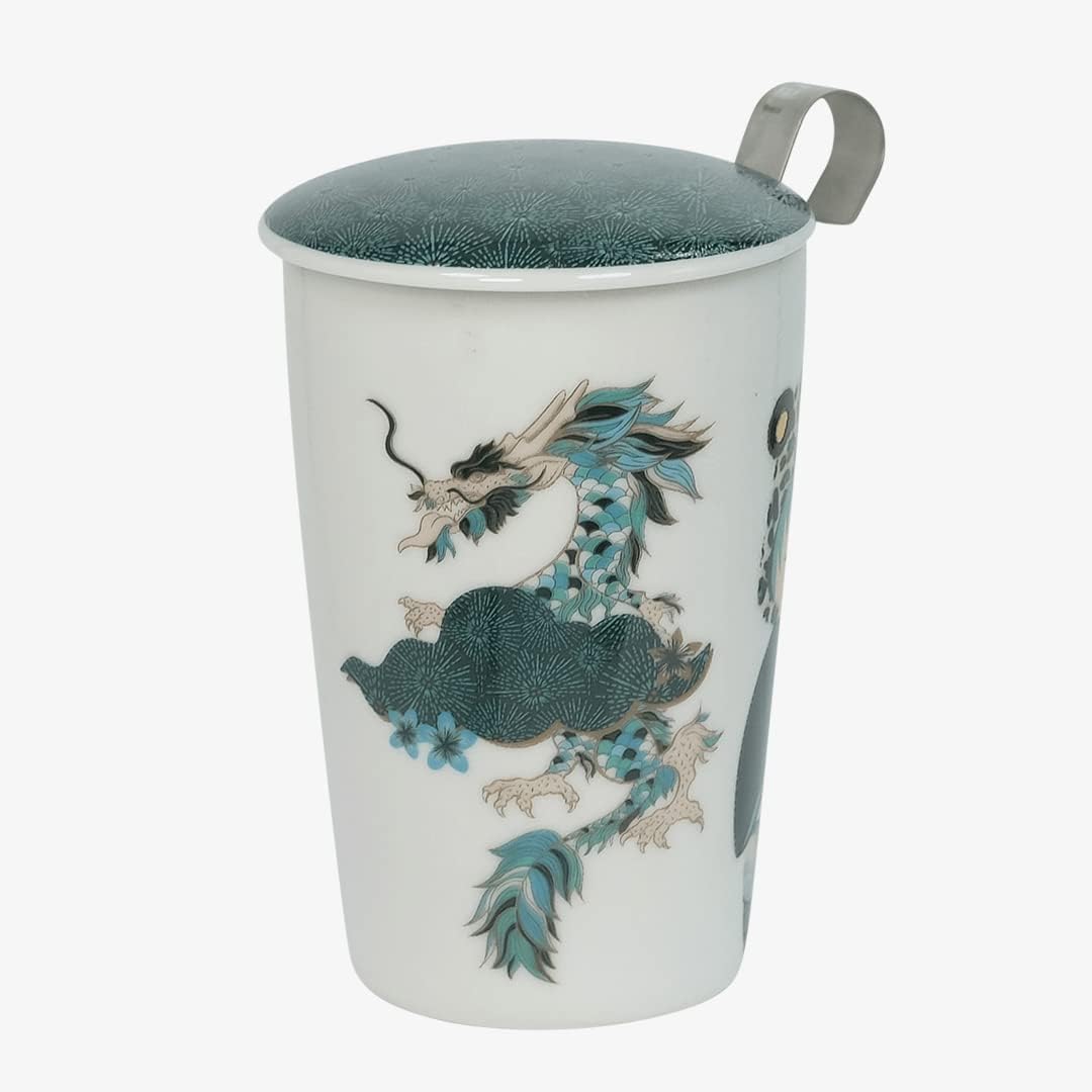 Eigenart TEAEVE Teebecher "Little Animals - Leo", Becher mit Sieb + Deckel im Geschenkkarton