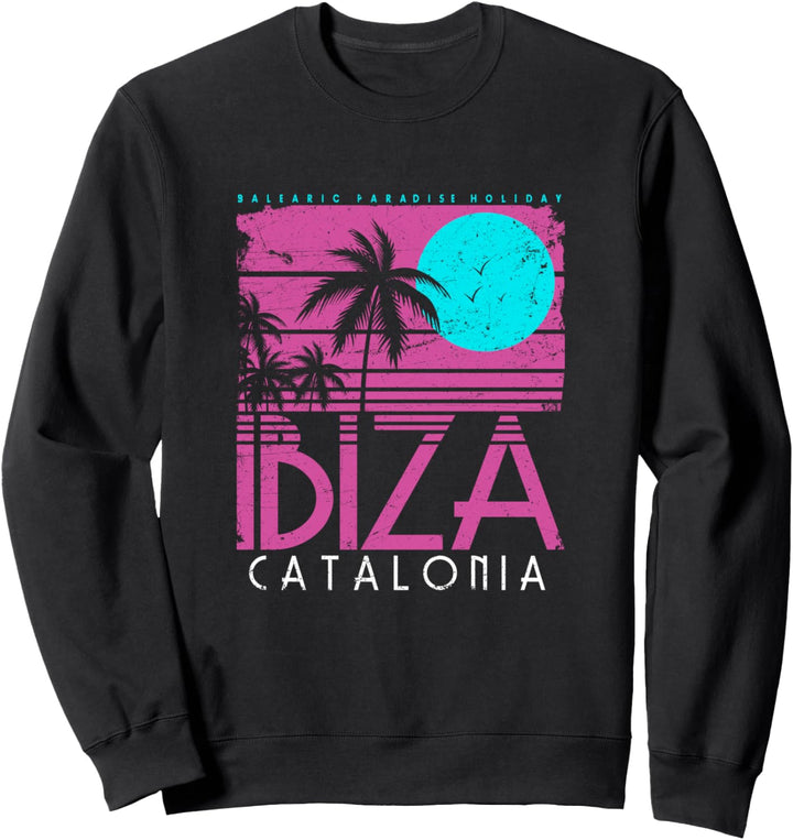 Ibiza Style Catalonia Strand Party Balearen Insel Vintage Sweatshirt