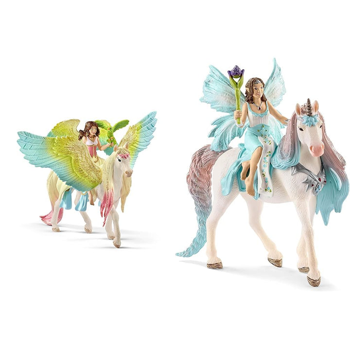SCHLEICH 70566 Surah mit Glitzer-Pegasus, für Kinder ab 5-12 Jahren, BAYALA - Spielfigur & 70569 Eye