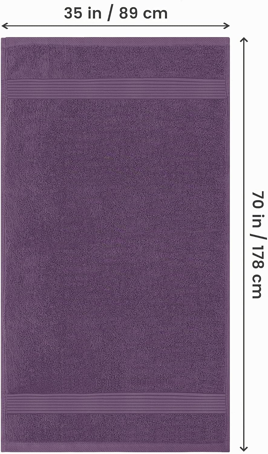 Utopia Towels - 2er Grosses Badetuch mit Aufhänger - 100% gekämmte ringgesponnene Baumwolle, sehr sa