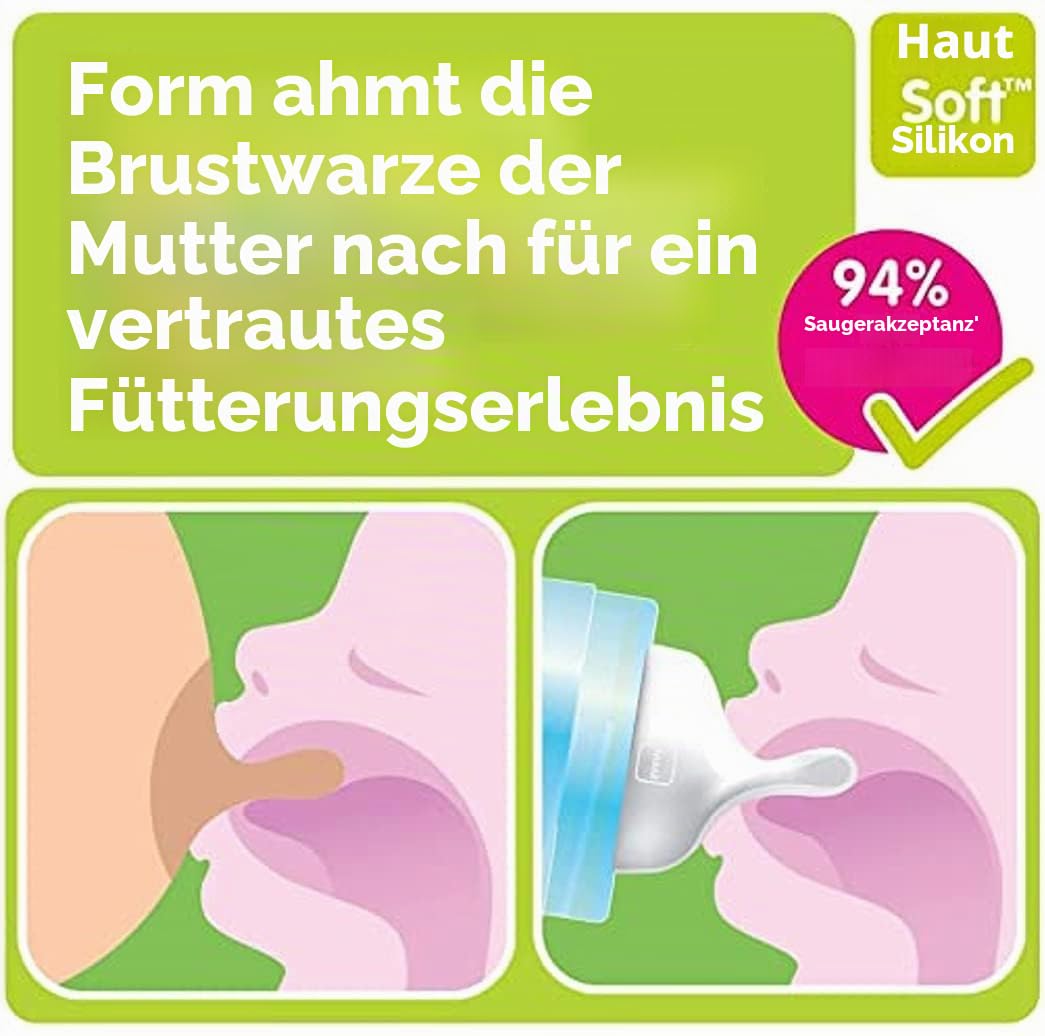 MAM Easy Start Anti-KoliK-Flaschen-Starter-set, Grau, Gross (Designs können variieren) Grau Einzeln,