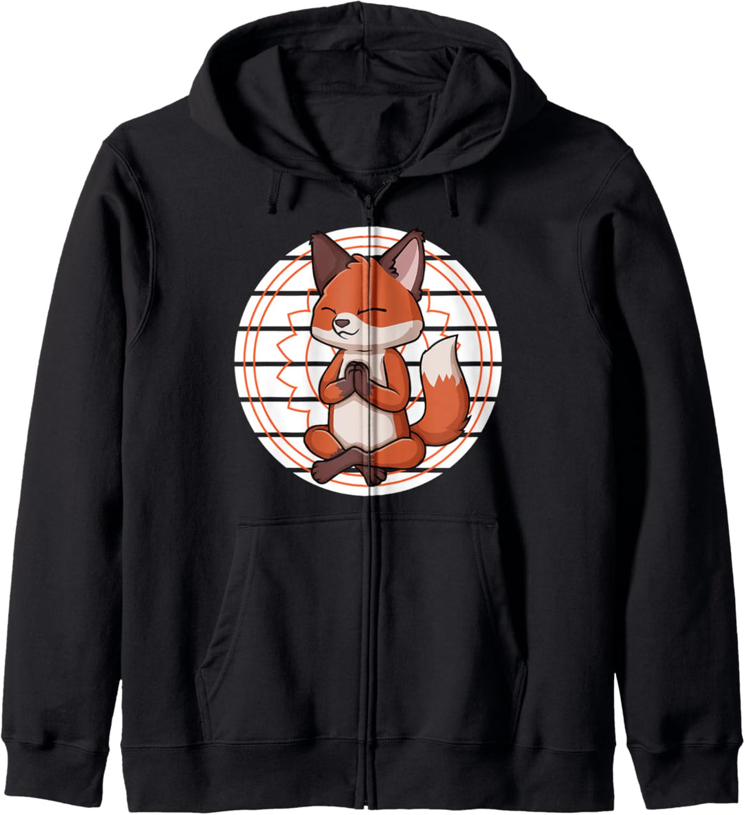 Meditierender Fuchs Kapuzenjacke