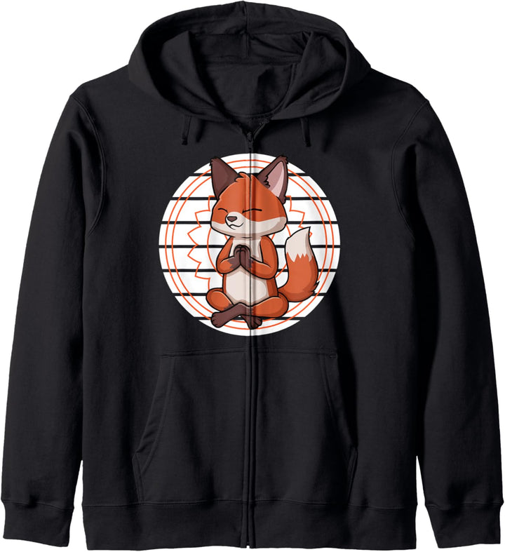 Meditierender Fuchs Kapuzenjacke