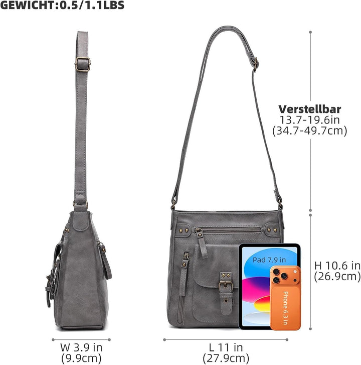 KL928 Tasche Damen Umhängetasche kleine Handtaschen Schultertasche Damentasche Damenhandtasche mitte