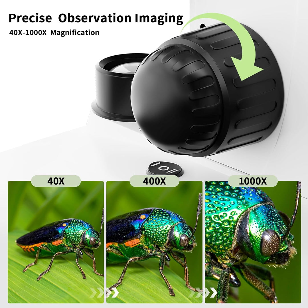 USCAMEL 40-1000-fache Vergrösserung LED Binokular Verbundmikroskop Professionelles Verbundmikroskop