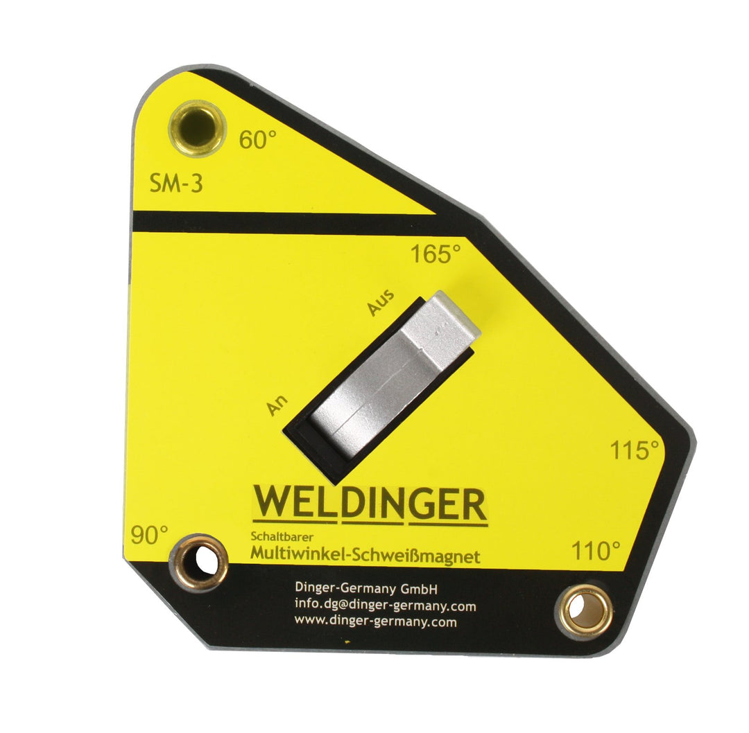 WELDINGER SM-3 schaltbarer Multiwinkel-Schweissmagnet (111x105x28 mm bis 35 kg) SM-3 111x105x28 mm b