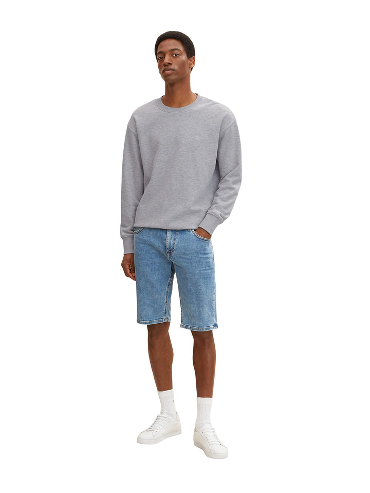 TOM TAILOR Herren Bermuda Jeans Shorts 30 10112 - Clean Light Stone Blue Denim, 30 10112 - Clean Lig