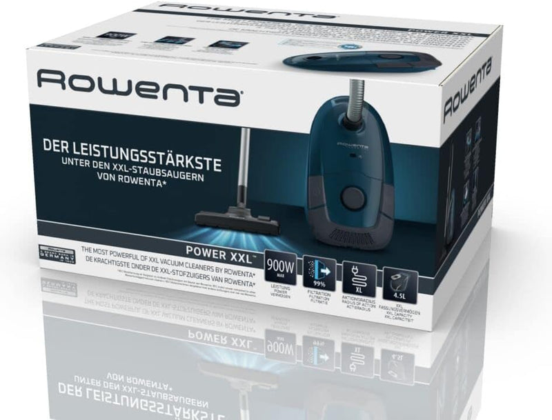 ROWENTA POWER XXL Staubsauger Mit Beutel | RO3126EA | Parkettset | 900 W | 4.5 L Staubbehälter | 8.8