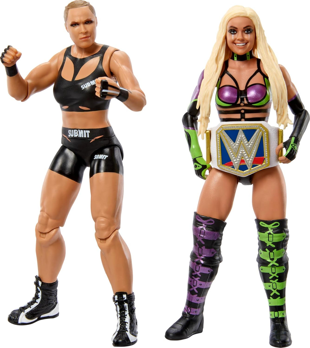 Mattel WWE Championship Showdown 2-Pack Action Figures & Accessory, Series #16 Ronda ROusey vs Liv M