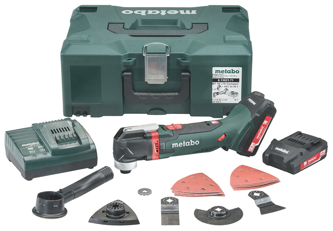 Metabo Akku-Multitool MT 18 LTX Compact (613021710) 18V 2x Li-Ion; Ladegerät ASC 55; MetaLoc, Art de
