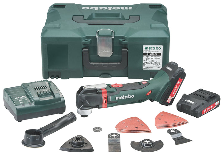 Metabo Akku-Multitool MT 18 LTX Compact (613021710) 18V 2x Li-Ion; Ladegerät ASC 55; MetaLoc, Art de