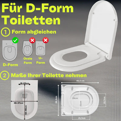 MYLAVABO WC Sitz für Kinder Familien Toilettensitz softclose Family, mit 3-facher Absenkautomatik, K