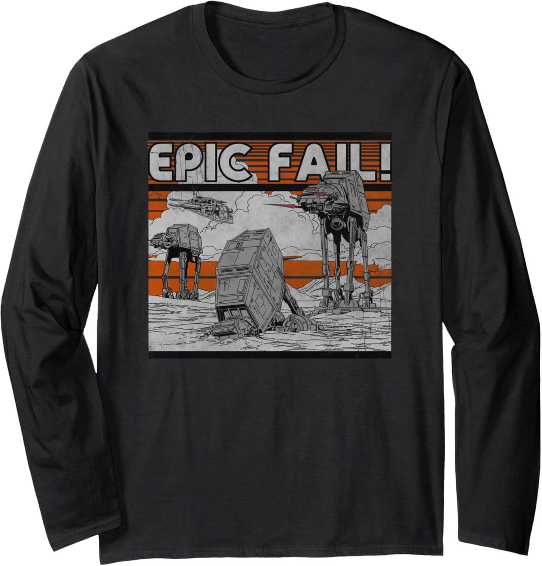 Star Wars AT-AT Walker Epic Fail Meme Langarmshirt