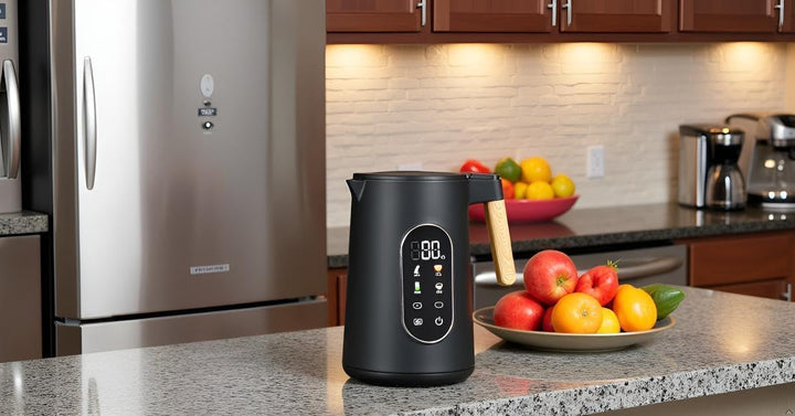 Digitaler Wasserkocher, 1,7L, 2200W, 40-100°C Temperatureinstellung, Individuell variierbare Tempera