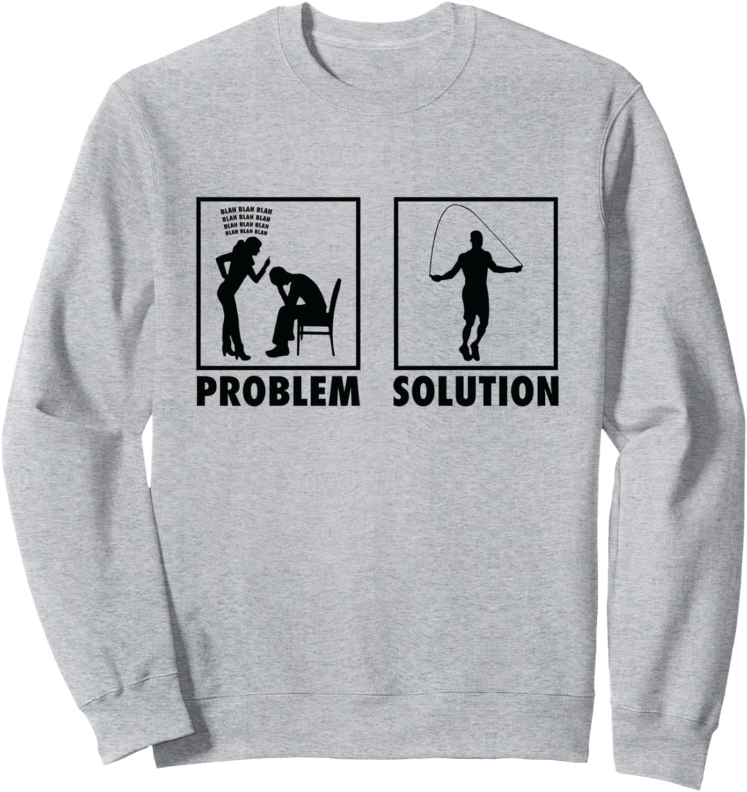 Seilspringen Cross Training Statement Problemlösung Sweatshirt