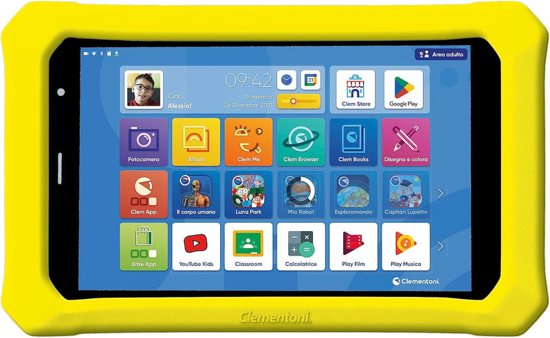 Clementoni 16796 Clempad 20,2 cm Pro – Tablet 6 – 12 Jahren, Bildungstechnologie für Kinder, Bildsch