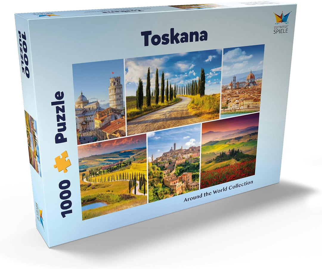 Toskana - Florenz, Siena und Pisa - Premium 1000 Teile Puzzle - MyPuzzle Sonderkollektion von Starnb