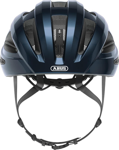 ABUS Rennradhelm Macator - sportiver Fahrradhelm für Einsteiger - auch für Zopfträger/-innen - für D