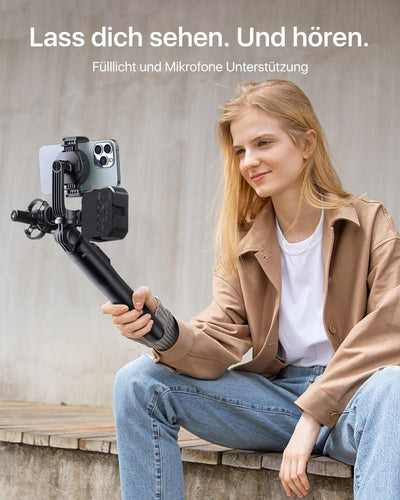 [2024 Ganz Neues Entwurf] andobil Magnet Selfie Stick Stativ für MagSafe,Extendable Handy Stativ für