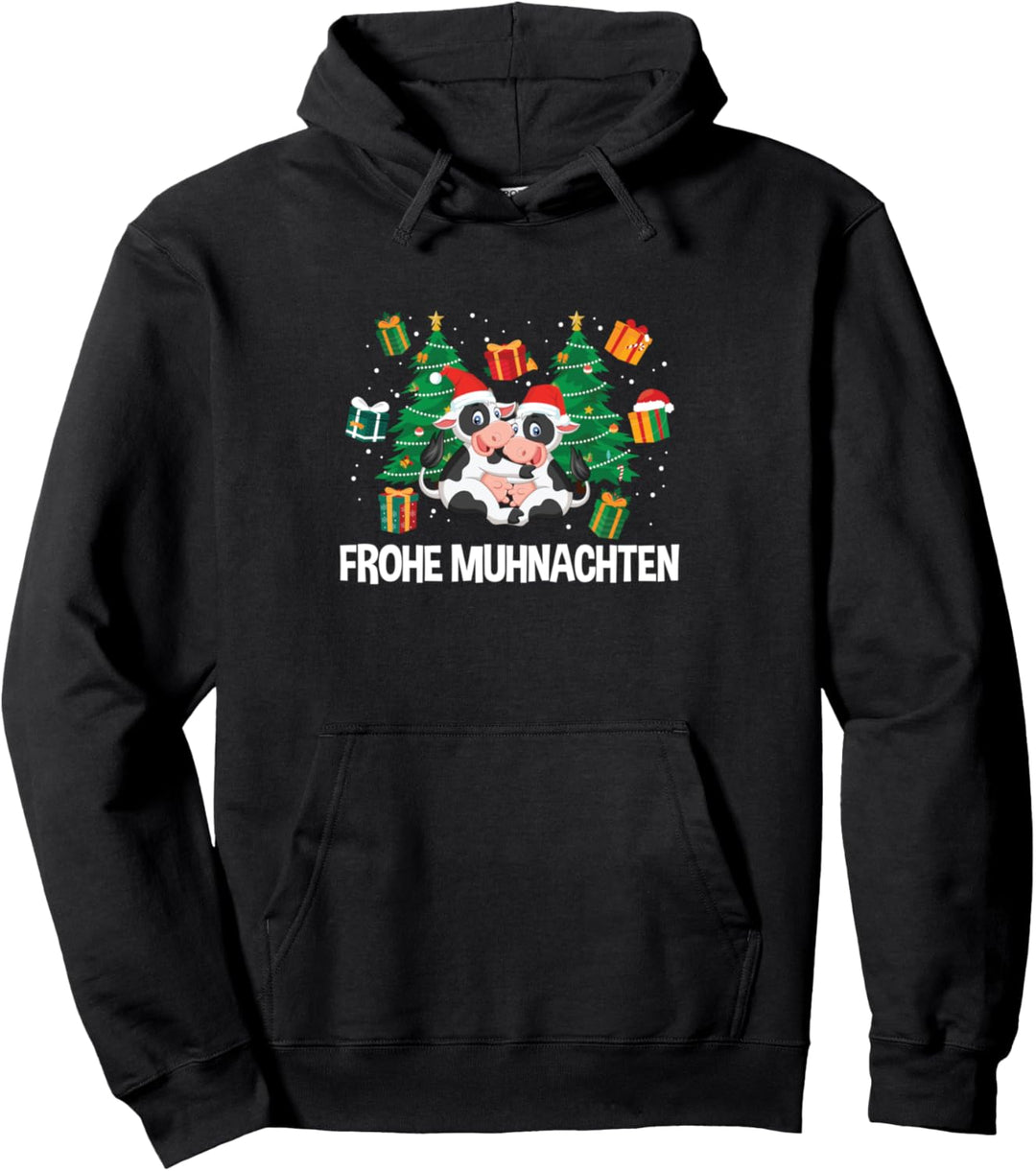 Frohe Muhnachten Kuh Weihnachten Landwirt Kühe Bauernhof Pullover Hoodie