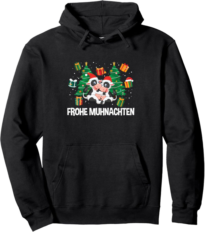 Frohe Muhnachten Kuh Weihnachten Landwirt Kühe Bauernhof Pullover Hoodie