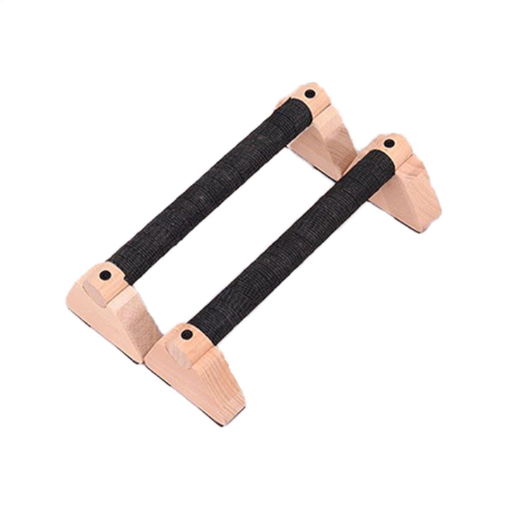 Liegestützgriffe für Männer, Stabile Liegestützgriffe Parallettes, 2x Trainingsgerät mit Holzgriffen