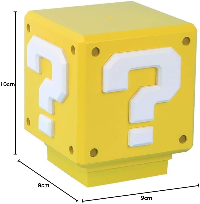 Paladone Super Mario Mini Fragezeichenblock-Licht - Offiziell lizenziertes Super Mario Bros.-Merchan