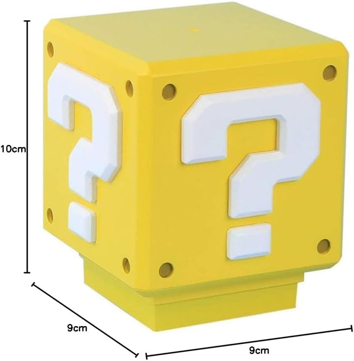 Paladone Super Mario Mini Fragezeichenblock-Licht - Offiziell lizenziertes Super Mario Bros.-Merchan