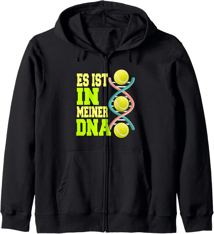 Tennis Tennisschläger Es ist in meiner DNA Kapuzenjacke