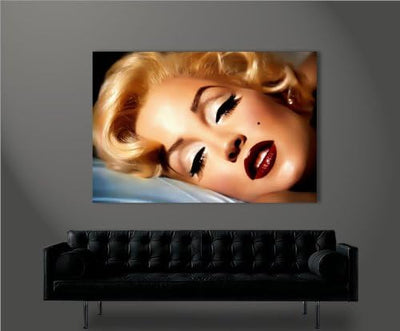 islandburner Bild Bilder auf Leinwand Marilyn Monroe V14-1 XXL Poster Leinwandbild Wandbild Dekoarti