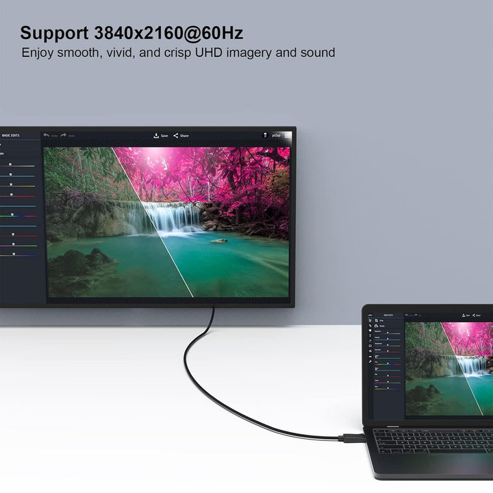 BENFEI [VESA zertifiziert] DisplayPort DP 1.2 Kabel 1,8M 4K, 2 Stück DisplayPort auf DisplayPort Kab