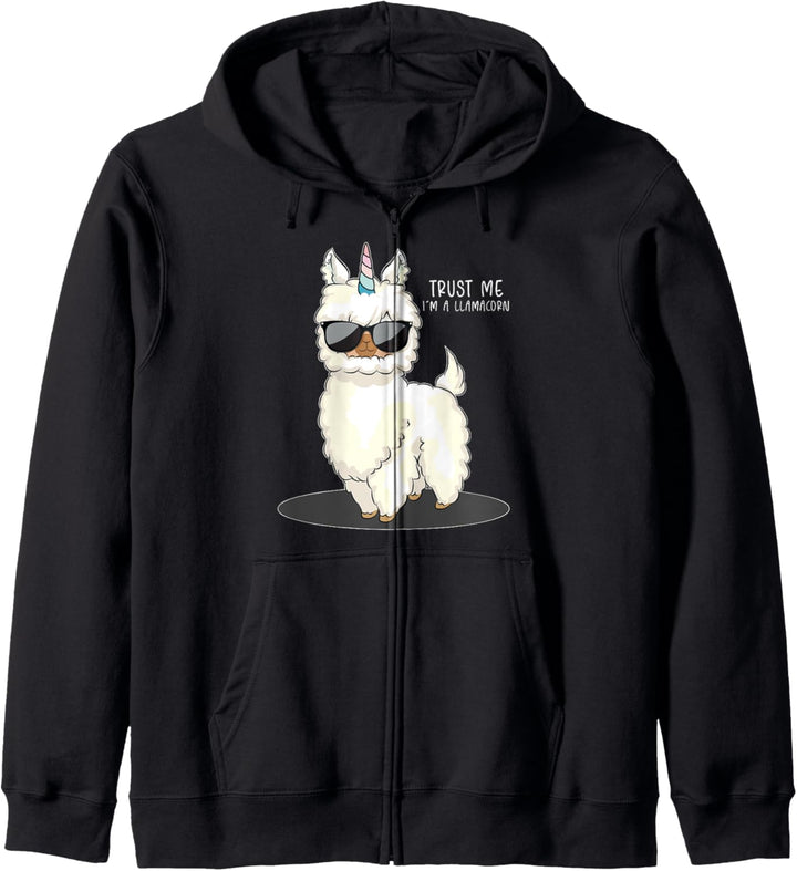 Cooles Süsses LLamacorn Einhorn, Lama Kapuzenjacke