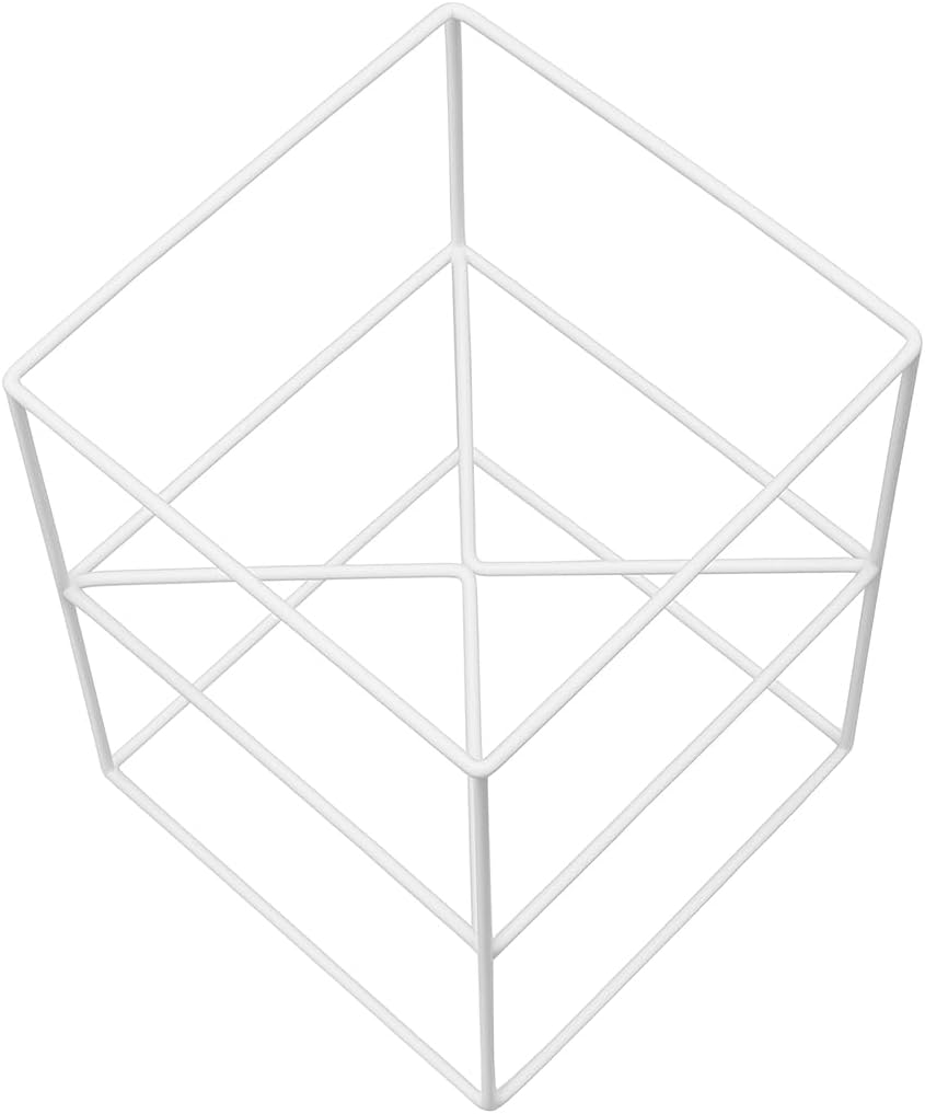 Pflanzenständer Filo - 24x24x40cm - Farbe Weiss - für Zimmerblumen - Metallregal - Dekorativer Tisch