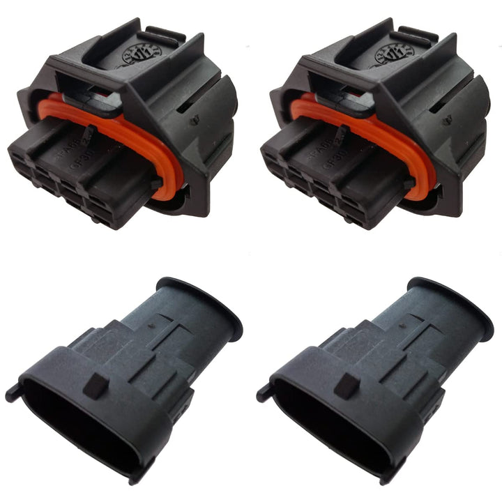 KFZ Ersatz Stecker – BOSCH DJB7046Y 4-polig (2 x Set) 1928403736, 1 928 403 736