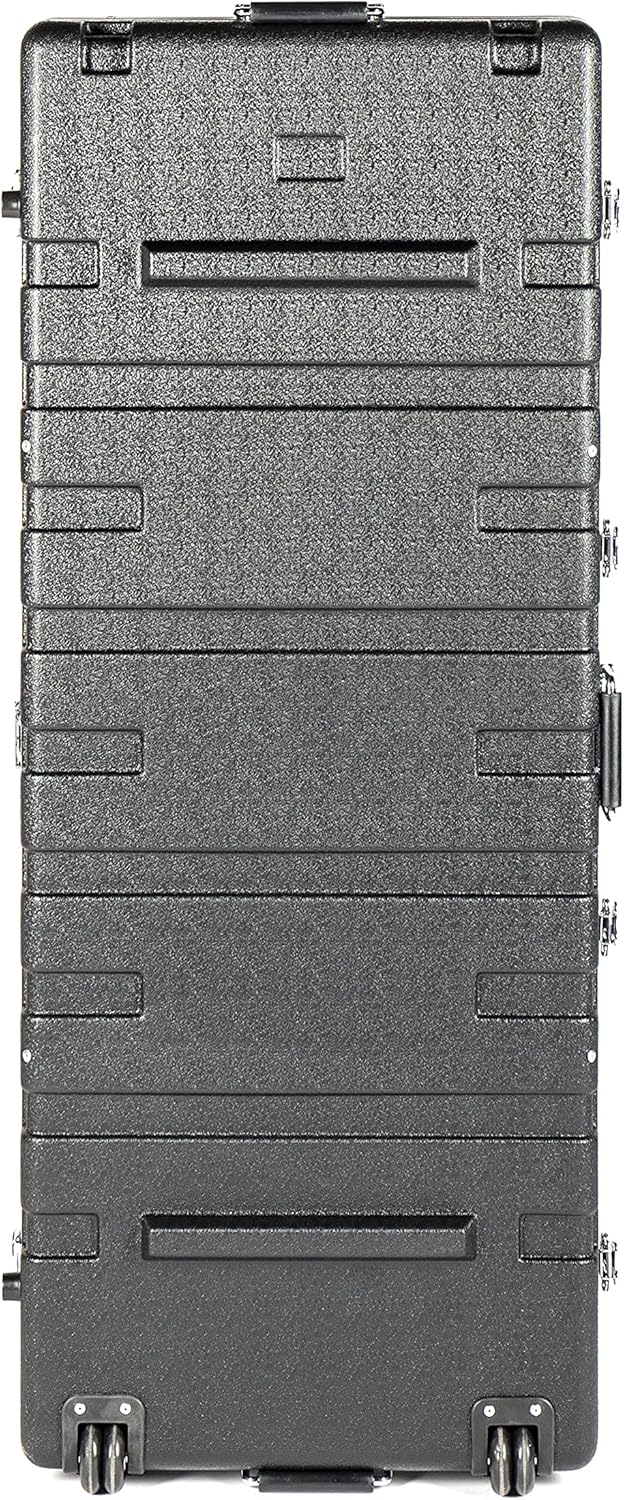 Music Store ABS Keyboard Case 61, Universal Keyboard Flightcase, Schwarz, 7.8 kg, mit Schnappverschl