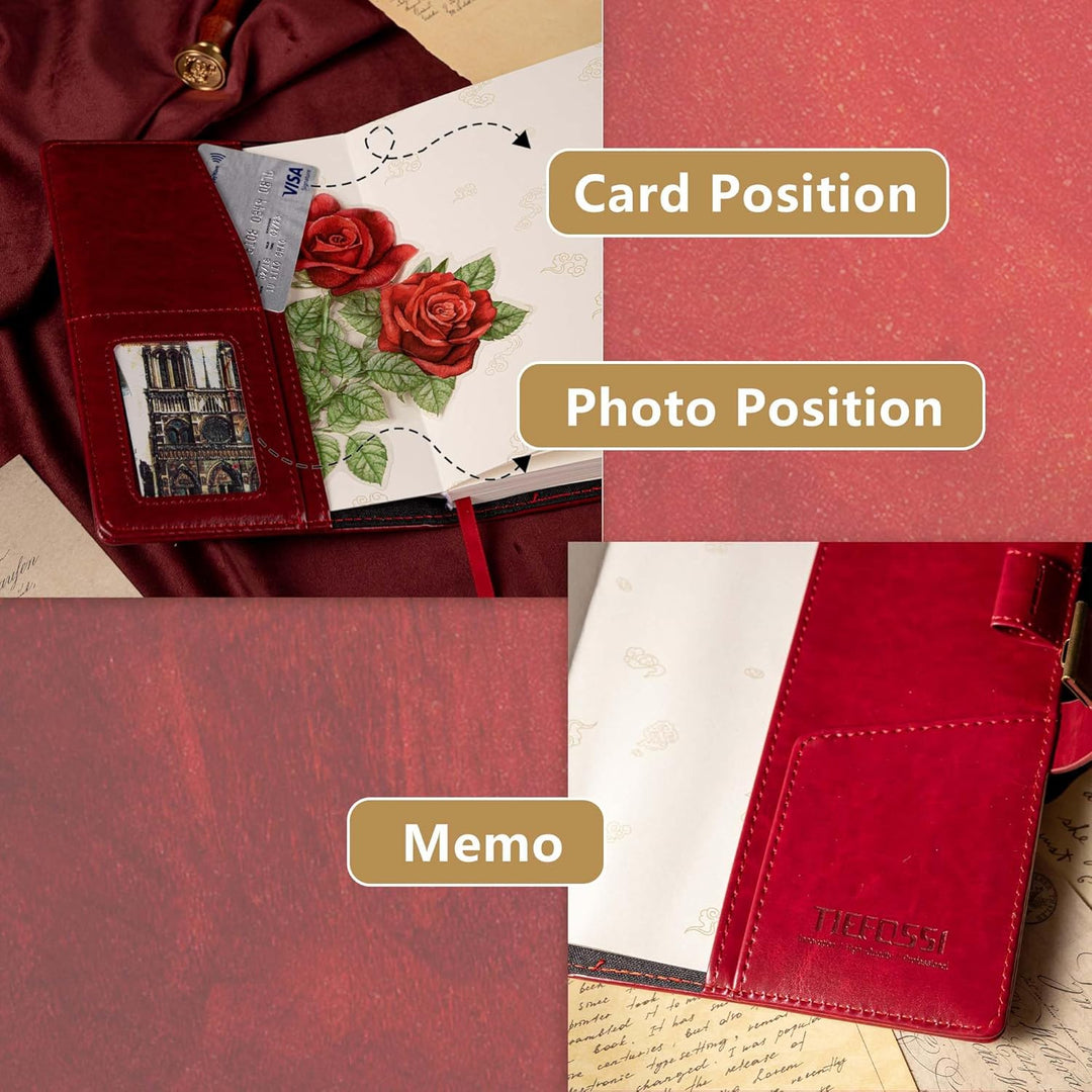 Drachen Leder Journal Notizbuch, Tagebuch mit Zahlenschloss, liniert/blanko Papier Notizbuch, B6 Sch