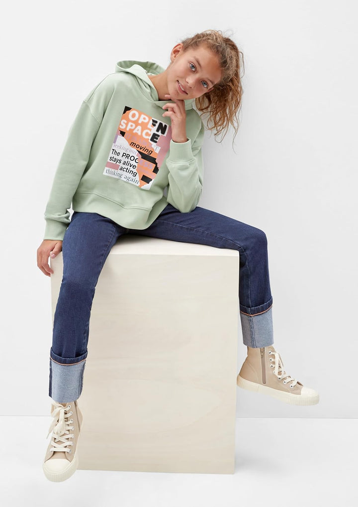 s.Oliver Mädchen Jeans, Suri Straight Fit 140 Blau