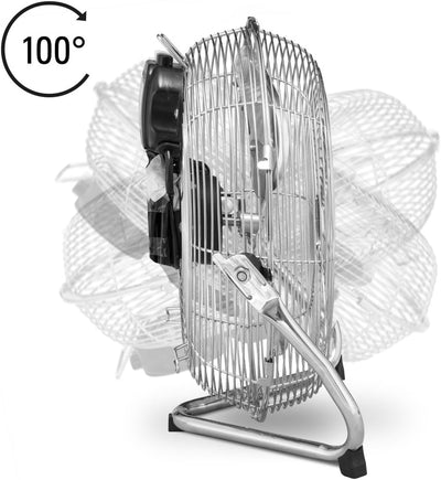 TROTEC Bodenventilator TVM 12 – 37 Watt, Neigungswinkel 100°, 3 Stufen, Ø 30 cm, kippfester Stand, l