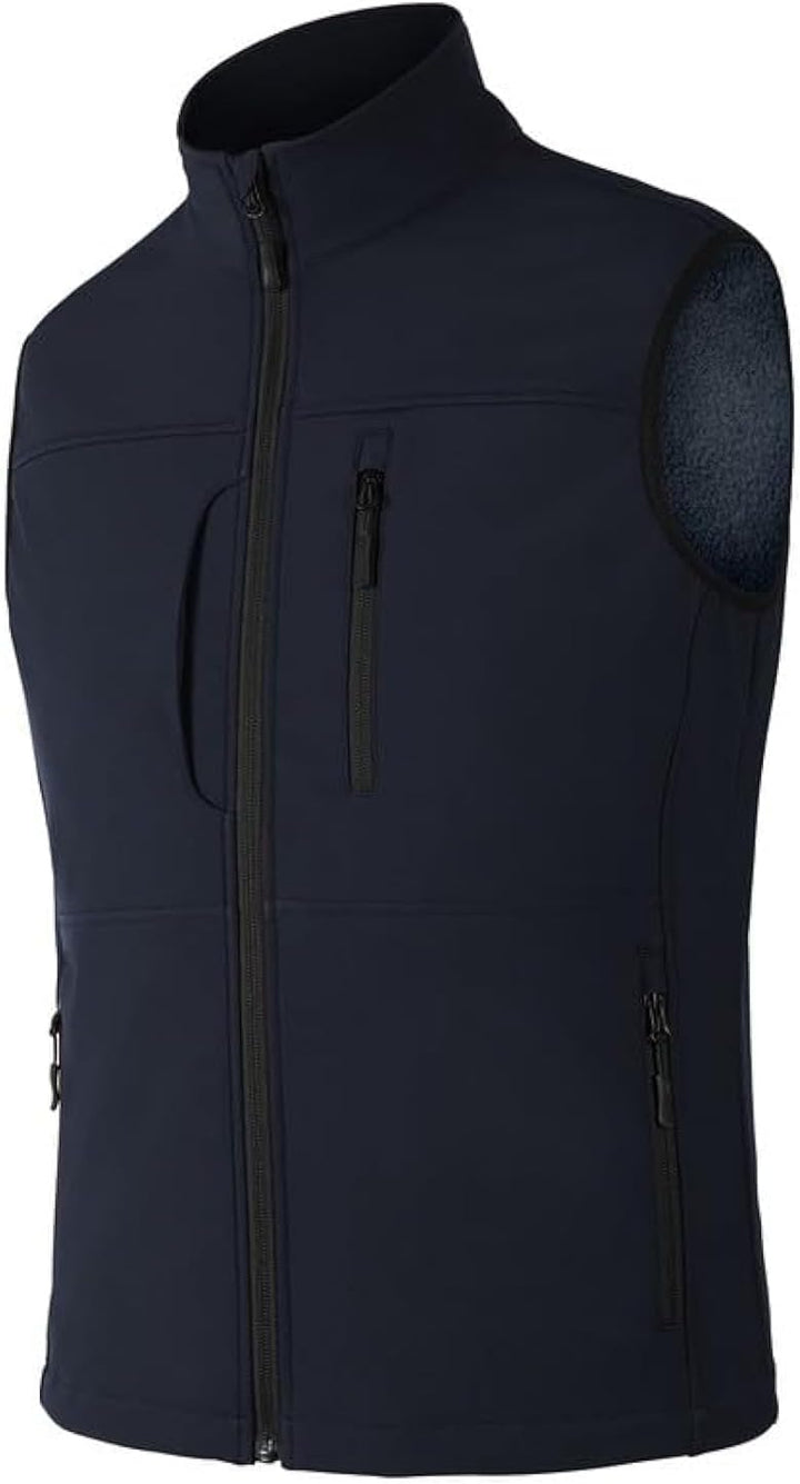 Leichte Softshell Weste für Herren, Bodywarmer Fleece Weste Full Zipp Softshellweste, Weste Herren O