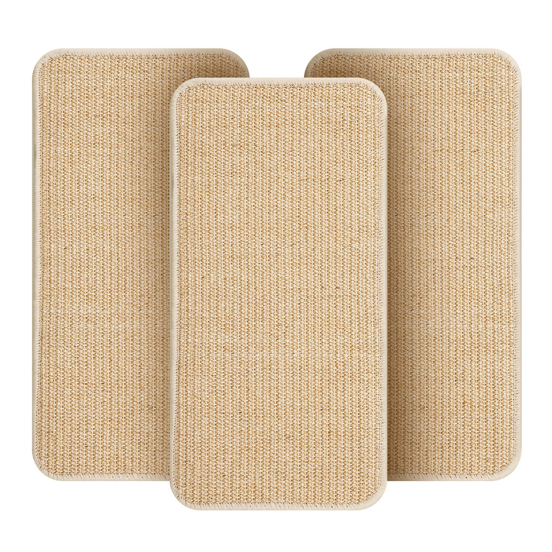 3 Stück Kratzmatte Katze Set,Robust und langlebig,Kratzbretter Katze Sisal,50x25cm,Katzen Kratzbrett