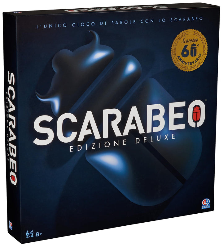 Scarabeo 60th Anniversary Premium Edition by Editrice Giochi Rotating Scrabble Board Game | Word Gam