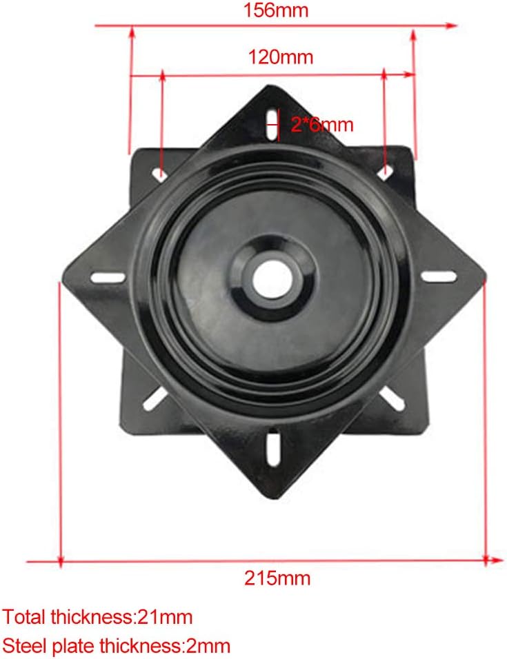 Quadratische Drehteller, Universal Heavy Duty 360 Grad Sitz Swivel Base Mount Plate für TDS Bootssit