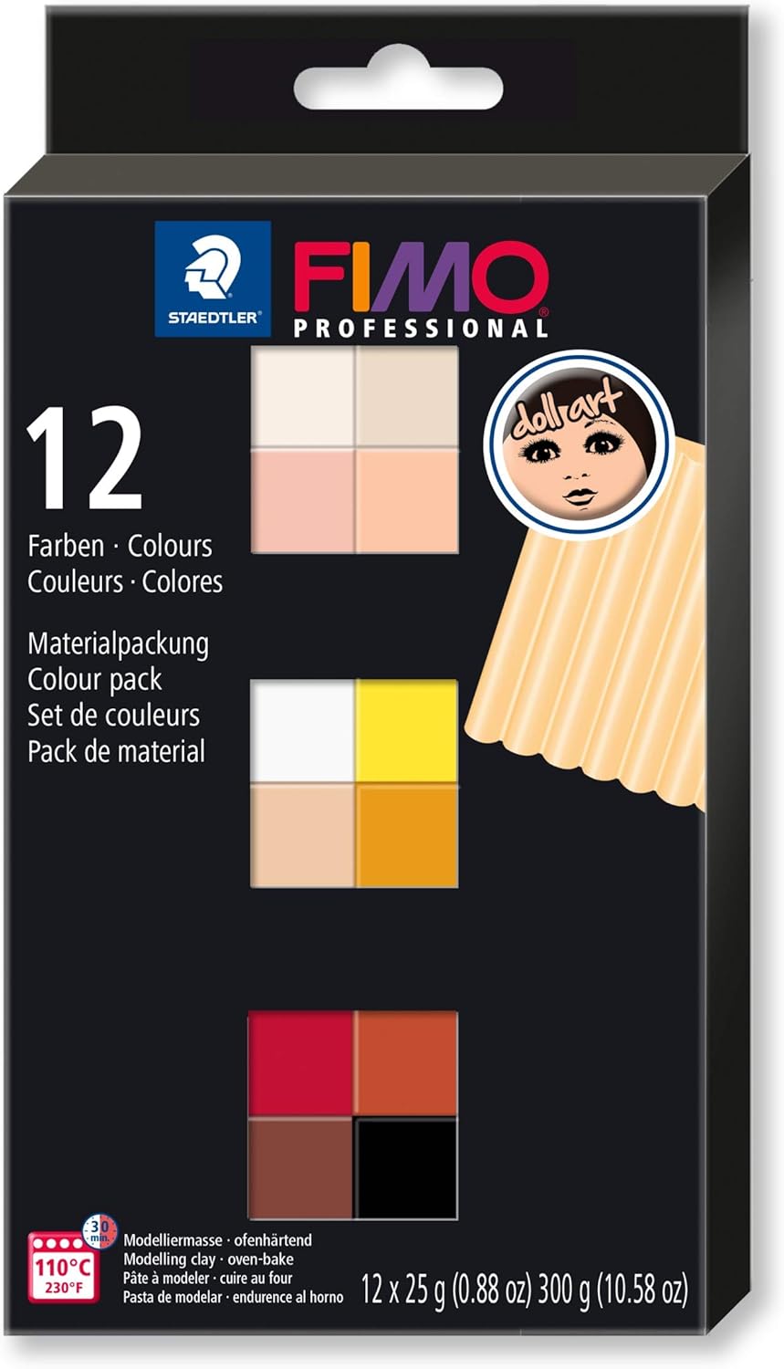 STAEDTLER FIMO Professional Doll Art, ofenhärtende Modelliermasse, speziall zum Modellieren von Pupp