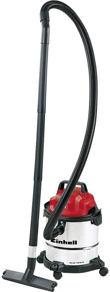 Einhell TC-VC 1812 S Nass-Trockensauger (1.250 W Leistung, 36mm Schlauchsystem, 12 l Edelstahlbehält