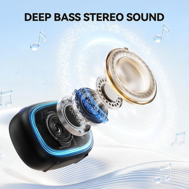 TECKNET Tragbare Bluetooth Lautsprecher, ultramagnetischer Mini Musikbox Klein Speaker IP67 Wasser-