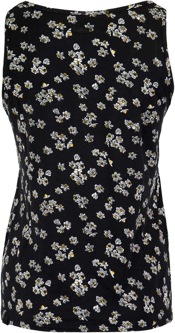 Ragwear Pinna Print Tank Top Damen S Schwarz, S Schwarz