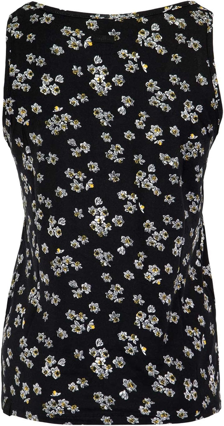 Ragwear Pinna Print Tank Top Damen S Schwarz, S Schwarz